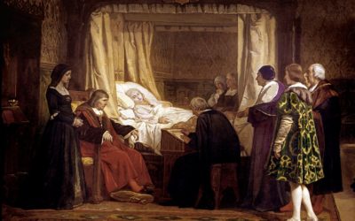 Doña Isabel la Católica dictando su testamento.