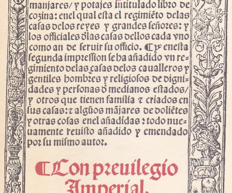 #BibliotecaReal: “Libro de guisados, manjares y potajes, intitulado libro de cozina” de Ruperto de Nola.